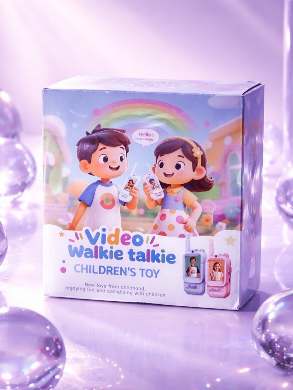 Video Walkie Talkie Kids Toy - Pink & Blue